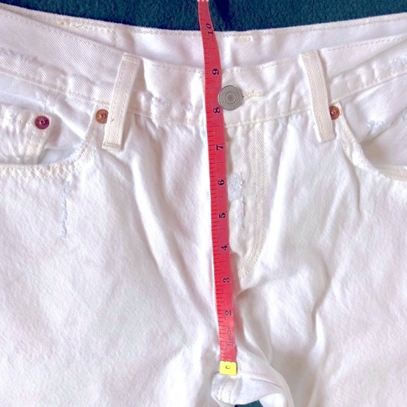 Levi’s 501 Distressed Jeans Womens Size 30 Original White - Picture 6 of 10
